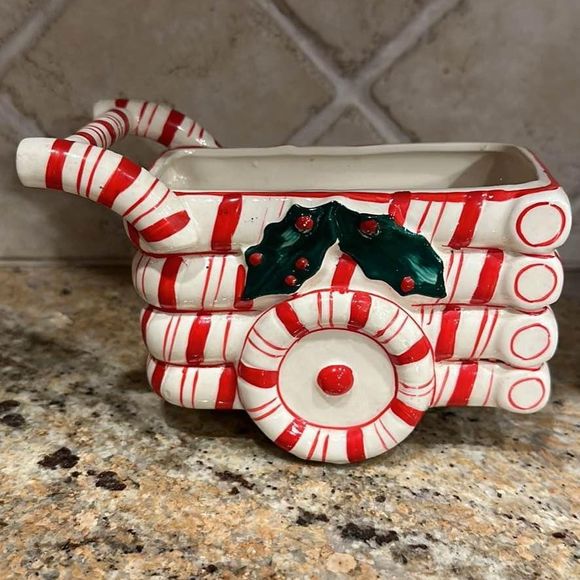 Lefton Other - Vintage Lefton Christmas Candy Cane Cart